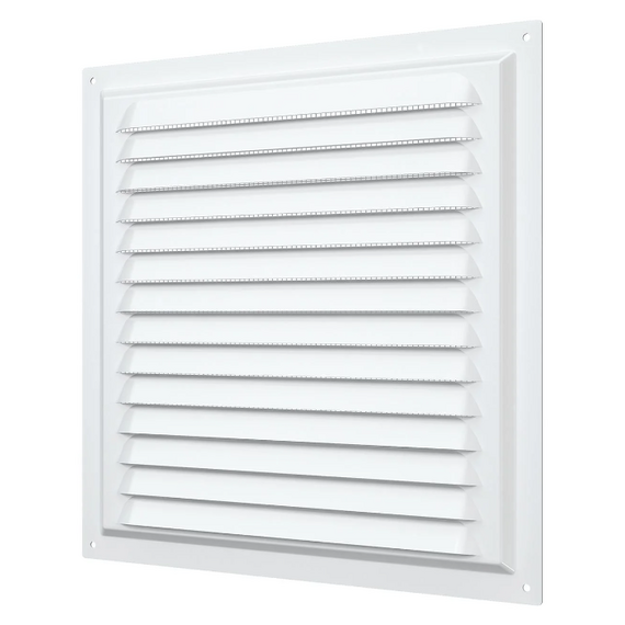 Вытяжная стальная вентиляционная решетка с сеткой Era 2525МЭ 25х25 White