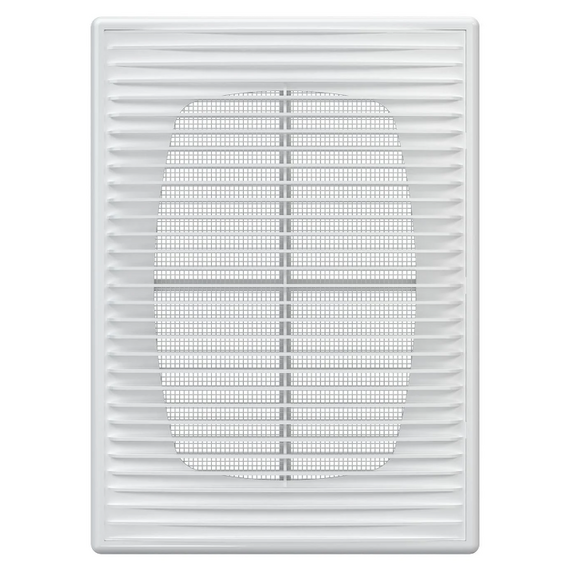Вытяжная вентиляционная решетка из АБС-пластика с рамкой и сеткой Era 1825П 18х25 White