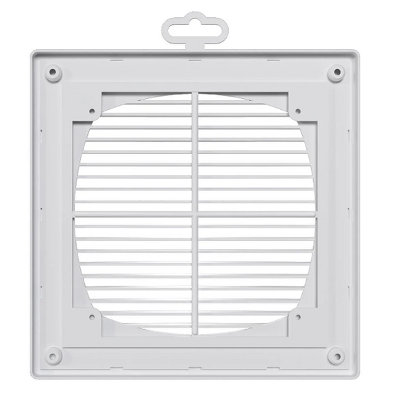 Вытяжная вентиляционная решетка из АБС-пластика с рамкой и сеткой Era 2121П 21х21 WhiteВытяжная вентиляционная решетка из АБС-пластика с рамкой и сеткой Era 2121П 21х21 White[image_num]