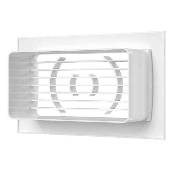 Вытяжная вентиляционная решетка из АБС-пластика с фланцем Era 612РСФ 15х9 WhiteВытяжная вентиляционная решетка из АБС-пластика с фланцем Era 612РСФ 15х9 White[image_num]