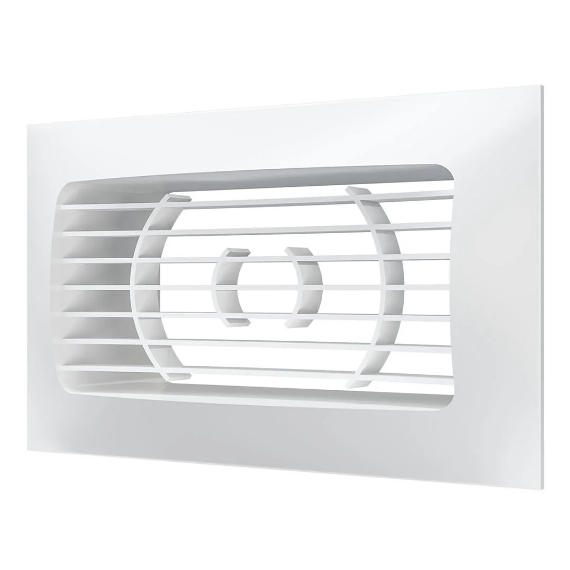 Вытяжная вентиляционная решетка из АБС-пластика с фланцем Era 511РСФ 14x8.5 White