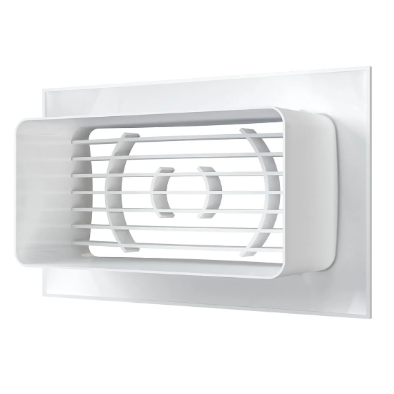 Вытяжная вентиляционная решетка из АБС-пластика с фланцем Era 511РСФ 14x8.5 WhiteВытяжная вентиляционная решетка из АБС-пластика с фланцем Era 511РСФ 14x8.5 White[image_num]