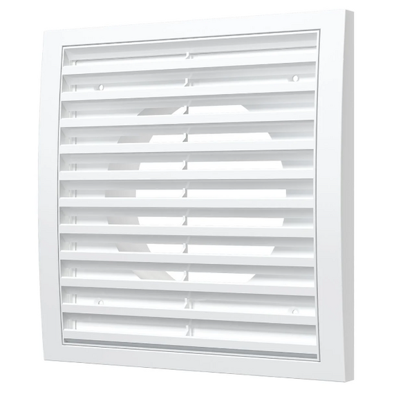 Вытяжная вентиляционная решетка из АБС-пластика с фланцем Era 2020RR15F 20x20 D150 White