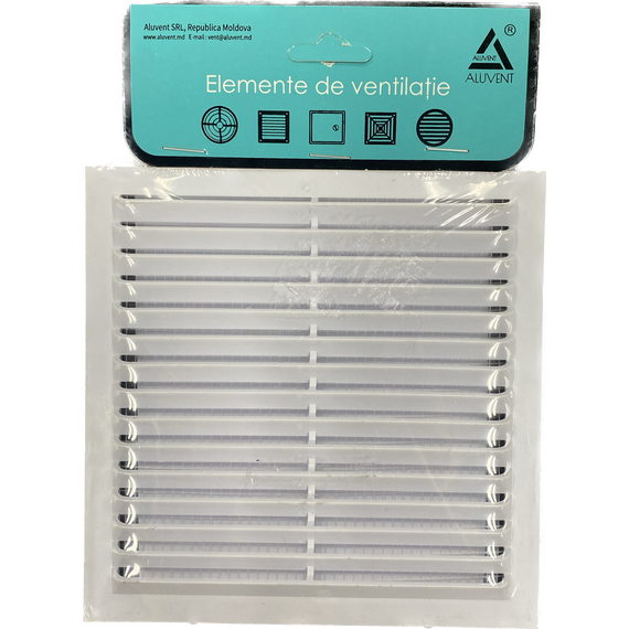 Вытяжная вентиляционная решетка из ПВХ Aluvent 1919V 19x19 WhiteВытяжная вентиляционная решетка из ПВХ Aluvent 1919V 19x19 White[image_num]