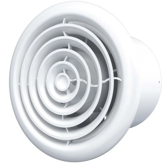 Осевой вытяжной потолочный вентилятор Auramax RF 5 D125 White