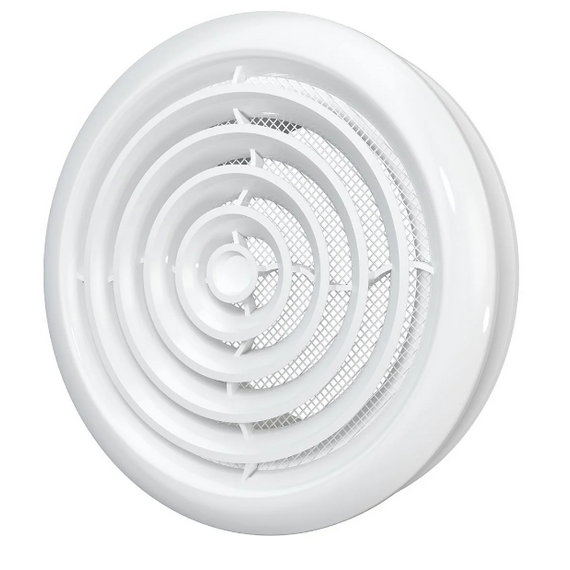 Диффузор приточно-вытяжной со стопорным кольцом и фланцем д.100 Эра