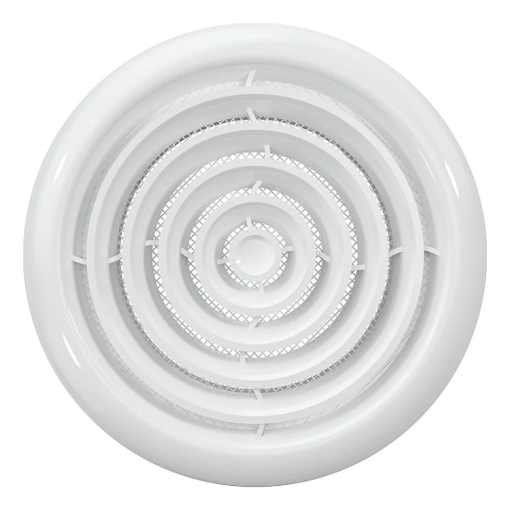 Диффузор приточно-вытяжной со стопорным кольцом и фланцем д.100 ЭраДиффузор приточно-вытяжной со стопорным кольцом и фланцем д.100 Эра[image_num]