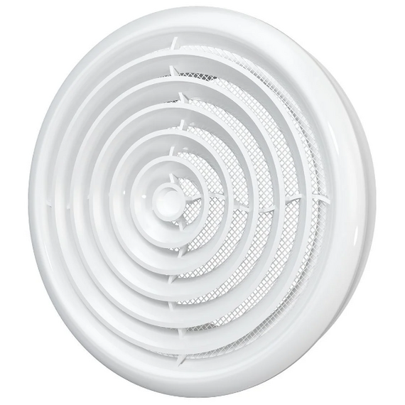 Диффузор приточно-вытяжной со стопорным кольцом и фланцем д.125 Эра