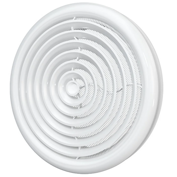 Диффузор приточно-вытяжной со стопорным кольцом и фланцем д.160 Эра