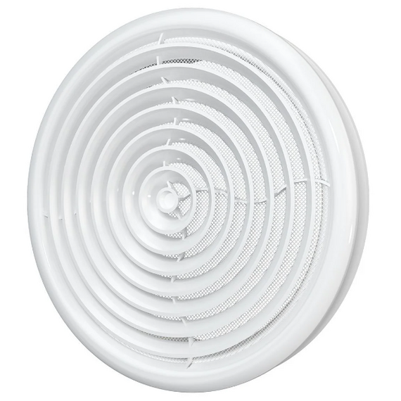 Диффузор приточно-вытяжной со стопорным кольцом и фланцем д.200 Эра