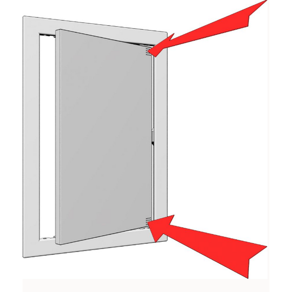 Ревизионный люк стенной dark gray metal Л2030  ЭраРевизионный люк стенной dark gray metal Л2030  Эра[image_num]