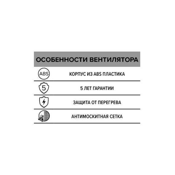 Осевой вытяжной вентилятор с сеткой Era NEO 4S D100 WhiteОсевой вытяжной вентилятор с сеткой Era NEO 4S D100 White[image_num]