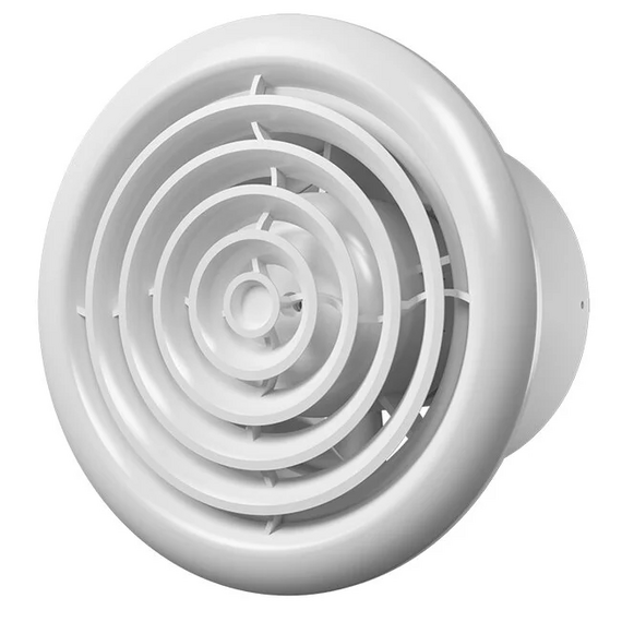 Осевой вытяжной потолочный вентилятор с сеткой Auramax RF 5S D125 White