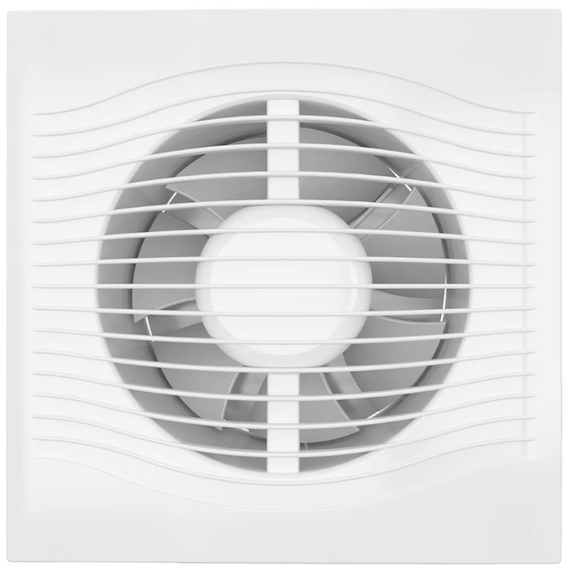 Осевой вытяжной вентилятор с обратным клапаном DICITI SLIM 6C D150 White