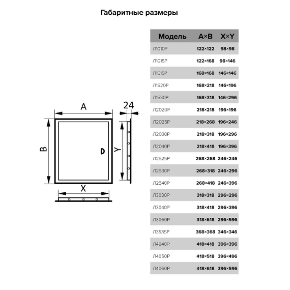 Ревизионный люк стенной 20x25 с ручкой ЭраРевизионный люк стенной 20x25 с ручкой Эра[image_num]
