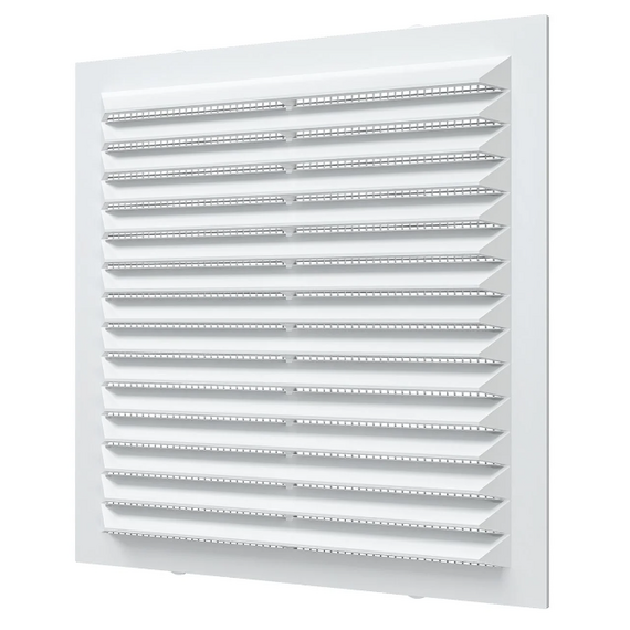 Вытяжная вентиляционная решетка с сеткой Auramax A1313C 13x13 White