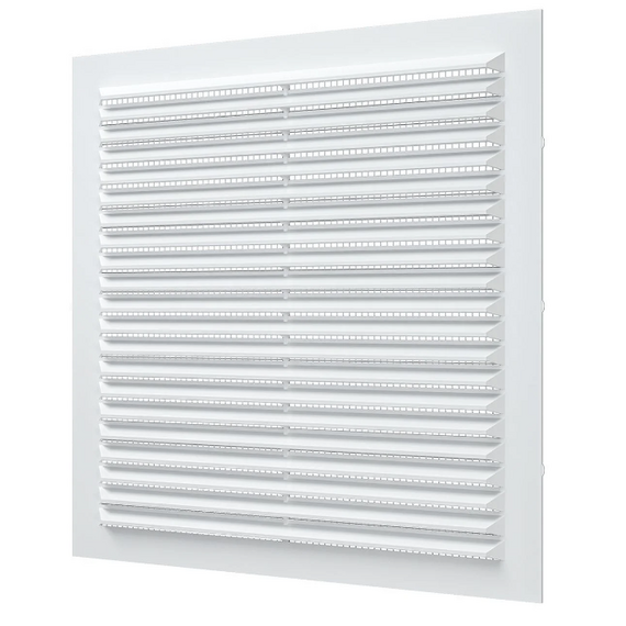 Вытяжная вентиляционная решетка с сеткой Auramax A2323C 23x23 White