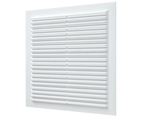 Вытяжная вентиляционная решетка с сеткой Auramax A2323C 23x23 White