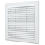 Вытяжная вентиляционная решетка с сеткой и рамкой Auramax A1515R 15х15 White