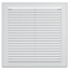 Вытяжная вентиляционная решетка с сеткой и рамкой Era 2525Р 25х25 White