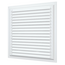 Вытяжная стальная вентиляционная решетка с сеткой Era 3030МЭ 30х30 White