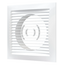 Вытяжная вентиляционная решетка из АБС-пластика с фланцем Era 2020РС16Ф 20х20 D160 White