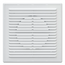 Вытяжная вентиляционная решетка из АБС-пластика с рамкой Era 2121R12F 21х21 D125 White